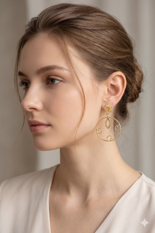 Brass Earring