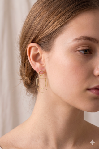 Brass Earring