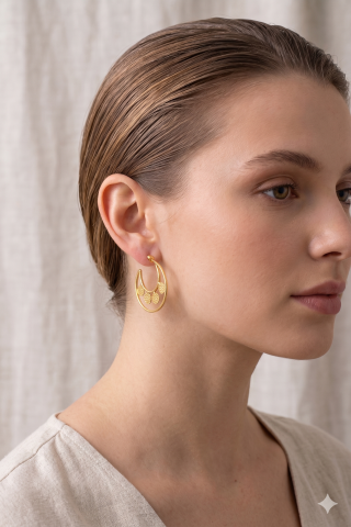 Brass Earring
