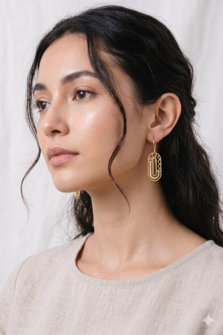 Brass Earring