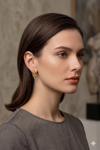 Brass Earring