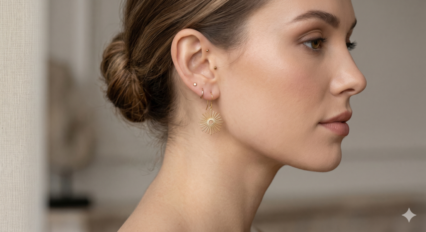 Brass Earring